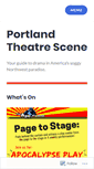 Mobile Screenshot of portlandtheatrescene.com