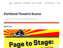 Tablet Screenshot of portlandtheatrescene.com